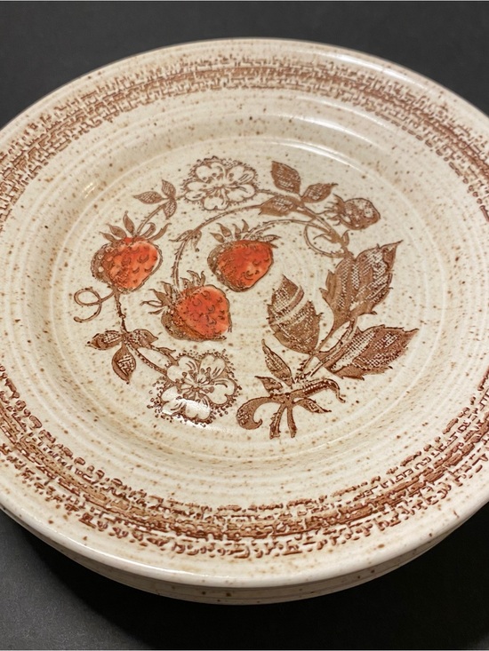 Churchill Other - Set of 6 Vintage Homespun Churchill “Wild Strawberry Stoneware Plates